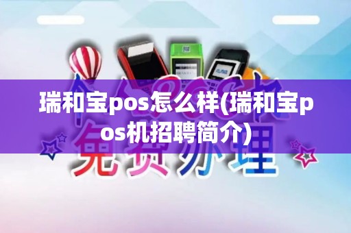 瑞和宝pos怎么样(瑞和宝pos机招聘简介)