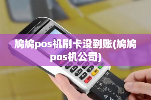 鸠鸠pos机刷卡没到账(鸠鸠pos机公司)