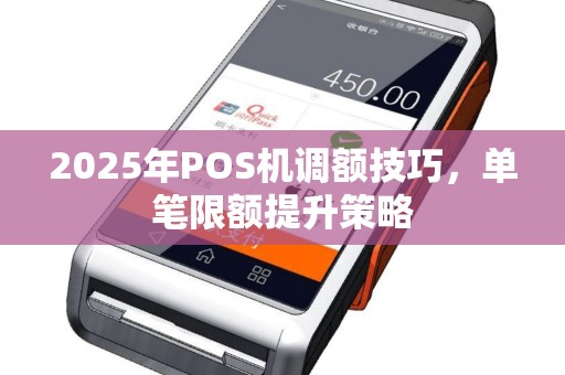 2025年POS机调额技巧，单笔限额提升策略