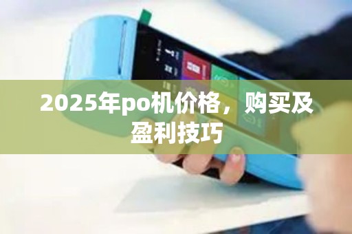 2025年po机价格，购买及盈利技巧