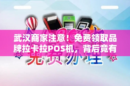 武汉商家注意！免费领取品牌拉卡拉POS机，背后竟有这些‘隐藏福利’