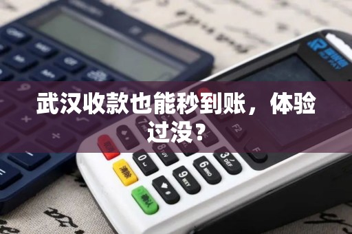 武汉收款也能秒到账，体验过没？