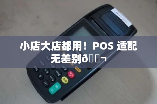 小店大店都用！POS 适配无差别🏬