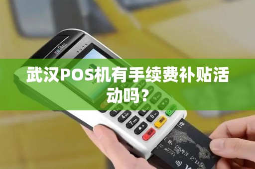 武汉POS机有手续费补贴活动吗? 武汉POS机有手续费补贴活动吗?
