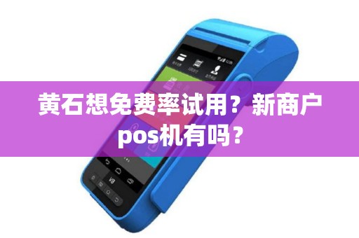 黄石想免费率试用？新商户pos机有吗？
