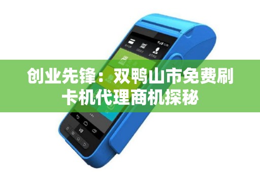 创业先锋：双鸭山市免费刷卡机代理商机探秘
