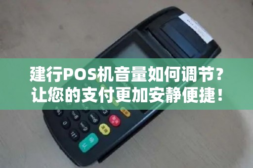 建行POS机音量如何调节？让您的支付更加安静便捷！