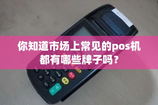 你知道市场上常见的pos机都有哪些牌子吗？