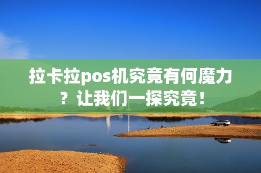 拉卡拉pos机究竟有何魔力？让我们一探究竟！