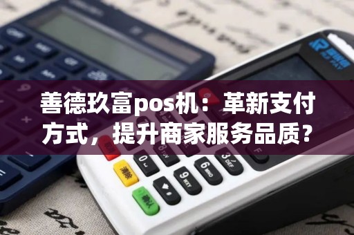 善德玖富pos机：革新支付方式，提升商家服务品质？