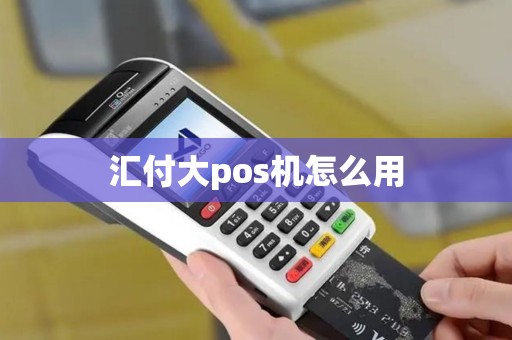 汇付大pos机怎么用