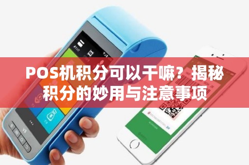 POS机积分可以干嘛？揭秘积分的妙用与注意事项