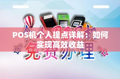 POS机个人提点详解：如何实现高效收益
