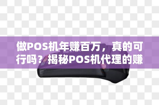 做POS机年赚百万，真的可行吗？揭秘POS机代理的赚钱之道