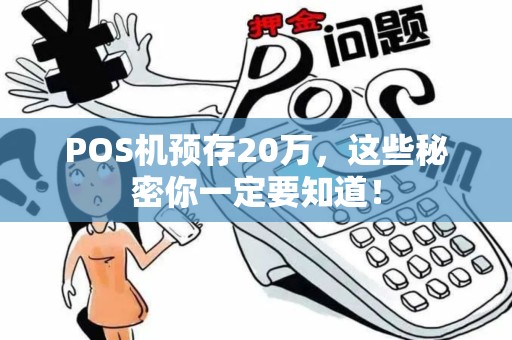 POS机预存20万,这些秘密你一定要知道! POS机预存20万,这些秘密你一定要知道!