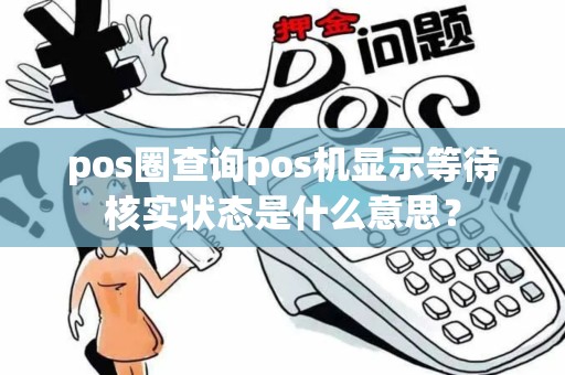 pos圈查询pos机显示等待核实状态是什么意思？