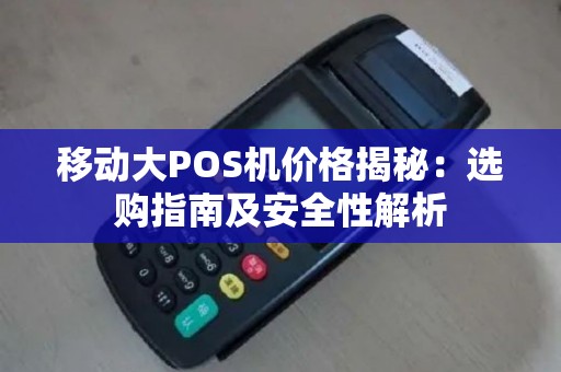 移动大POS机价格揭秘：选购指南及安全性解析