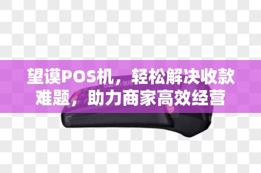 望谟POS机，轻松解决收款难题，助力商家高效经营