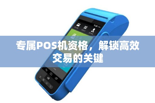 专属POS机资格,解锁高效交易的关键 专属POS机资格,解锁高效交易的关键