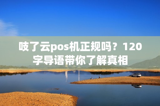 吱了云pos机正规吗？120字导语带你了解真相