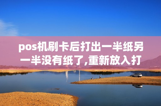 pos机刷卡后打出一半纸另一半没有纸了,重新放入打印纸后打不出票了,请问钱有