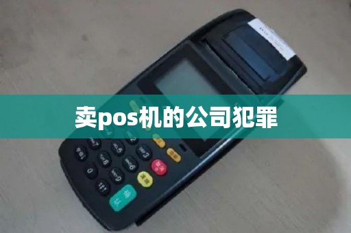 卖pos机的公司犯罪
