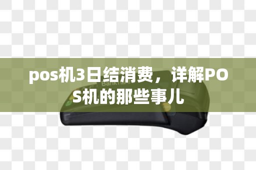 pos机3日结消费，详解POS机的那些事儿