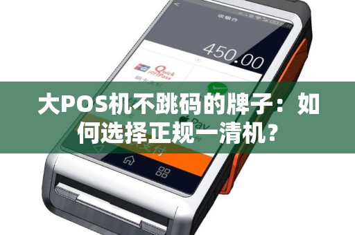 大POS机不跳码的牌子：如何选择正规一清机？