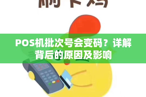POS机批次号会变码？详解背后的原因及影响
