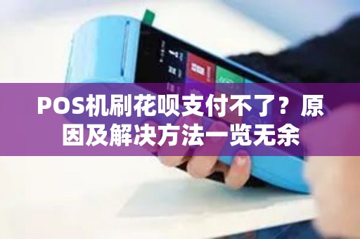 POS机刷花呗支付不了？原因及解决方法一览无余