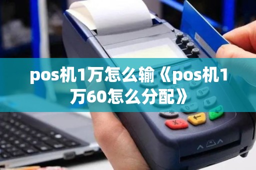 pos机1万怎么输《pos机1万60怎么分配》