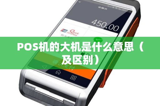 POS机的大机是什么意思（及区别）