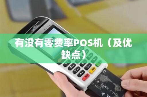 有没有零费率POS机（及优缺点）