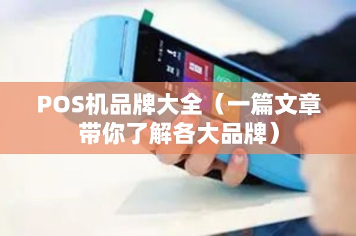 POS机品牌大全（一篇文章带你了解各大品牌）