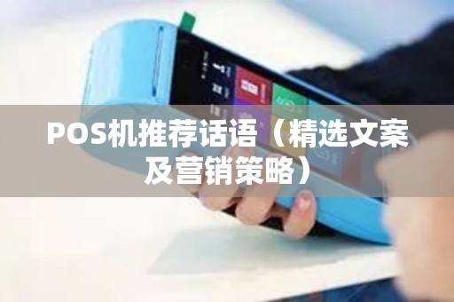 POS机推荐话语（精选文案及营销策略）
