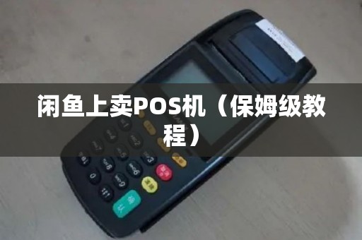 闲鱼上卖POS机（保姆级教程）