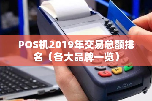 POS机2019年交易总额排名（各大品牌一览）