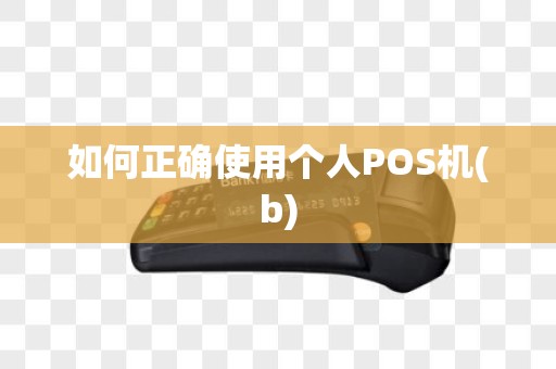 如何正确使用个人POS机(b)
